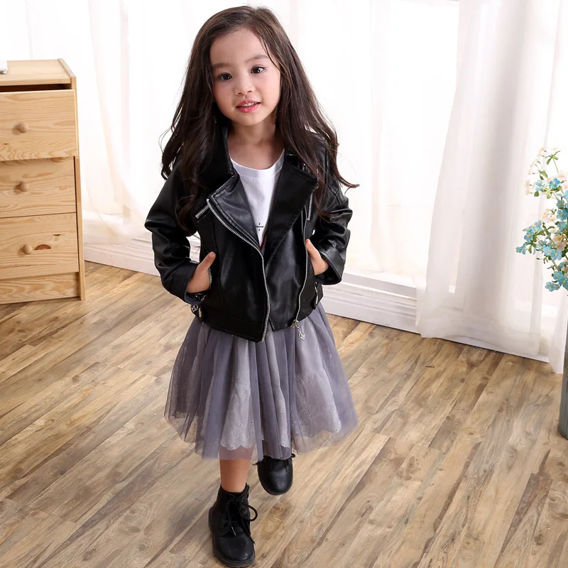 Fashion Kids Leather Jacket Girls PU Jacket Children Leather Outwear For Girl Baby Girl Jackets and Coats Boys 3-10years
Fashion Kids Leather Jacket Girls PU Jacket Children Leather Outwear For Girl Baby Girl Jackets and Coats Boys 3-10years