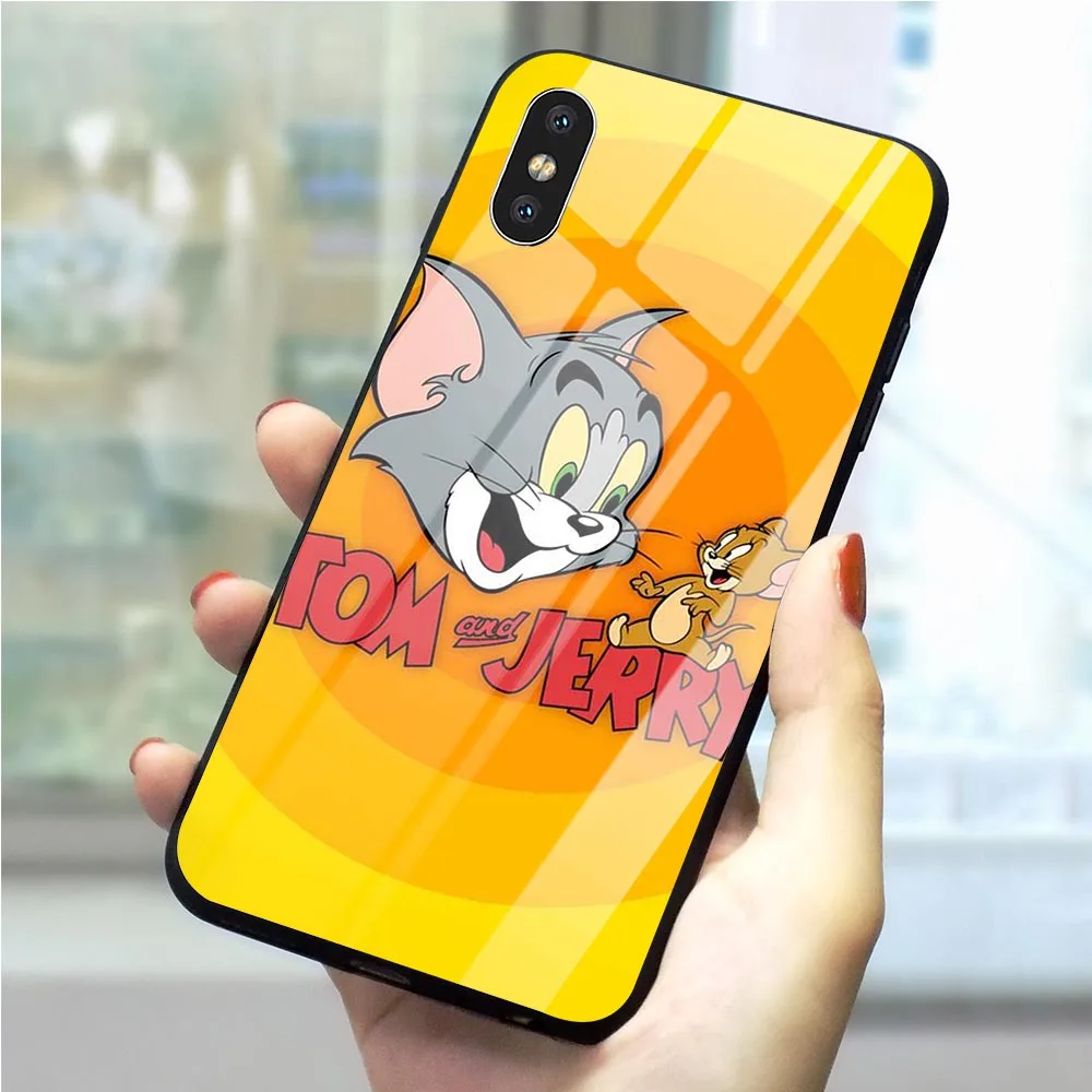 Print Tom and Jerry Tempered Glass Phone Case for iPhone 6S Plus Cover 8 XR X 7 6 5 5S SE Xs Max 11 Pro Back
Print Tom and Jerry Tempered Glass Phone Case for iPhone 6S Plus Cover 8 XR X 7 6 5 5S SE Xs Max 11 Pro Back