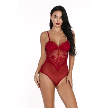 Women Lace Bodysuit One Piece Babydoll Mini Teddy V Neck Nightwear Lingerie Lenceria ropa sexy
Women Lace Bodysuit One Piece Babydoll Mini Teddy V Neck Nightwear Lingerie Lenceria ropa sexy