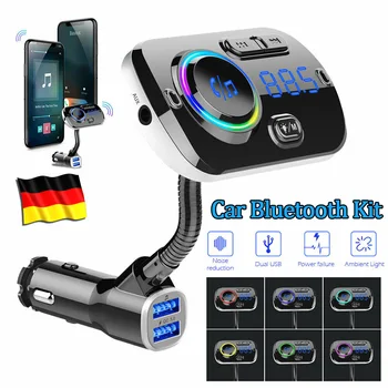 FM Modulator Transmitter Bluetooth 5.0 FM Radio USB Car Charger Handsfree Music MP3 Player Aux Audio FM Transmiter
FM Modulator Transmitter Bluetooth 5.0 FM Radio USB Car Charger Handsfree Music MP3 Player Aux Audio FM Transmiter