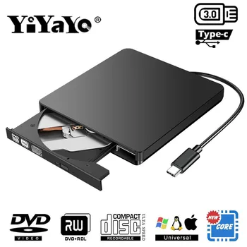 YiYaYo Type C DVD Drive USB 2.0 DVD RW RAM Burner Writer CD ROM Player Optical Drive for hp Laptop Desktop Windows MAC OS
YiYaYo Type C DVD Drive USB 2.0 DVD RW RAM Burner Writer CD ROM Player Optical Drive for hp Laptop Desktop Windows MAC OS