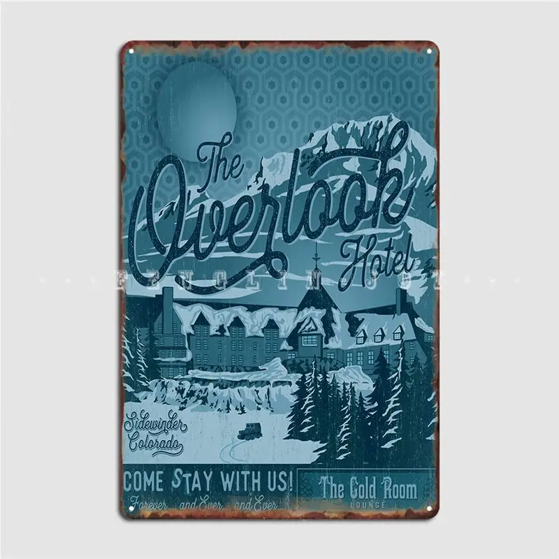 

Overlook Hotel Metal Sign Retro Cinema Pub Wall Decor Tin Sign Posters