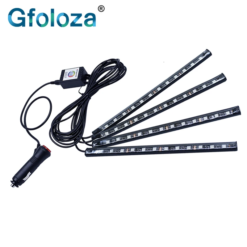 Gfoloza RGB LED Strip Lights Flexible Car Atmosphere Light Foot Floor Lamp Android iOS APP Bluetooth Control 12 LED 12V
Gfoloza RGB LED Strip Lights Flexible Car Atmosphere Light Foot Floor Lamp Android iOS APP Bluetooth Control 12 LED 12V