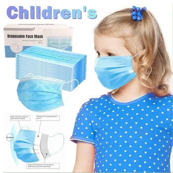 50/100PCS Kids Blue Disposable Face Mask Non-woven Fabric Filter Masks Breathable 3 Layers Children Mouth Cover Masque Enfant
50/100PCS Kids Blue Disposable Face Mask Non-woven Fabric Filter Masks Breathable 3 Layers Children Mouth Cover Masque Enfant