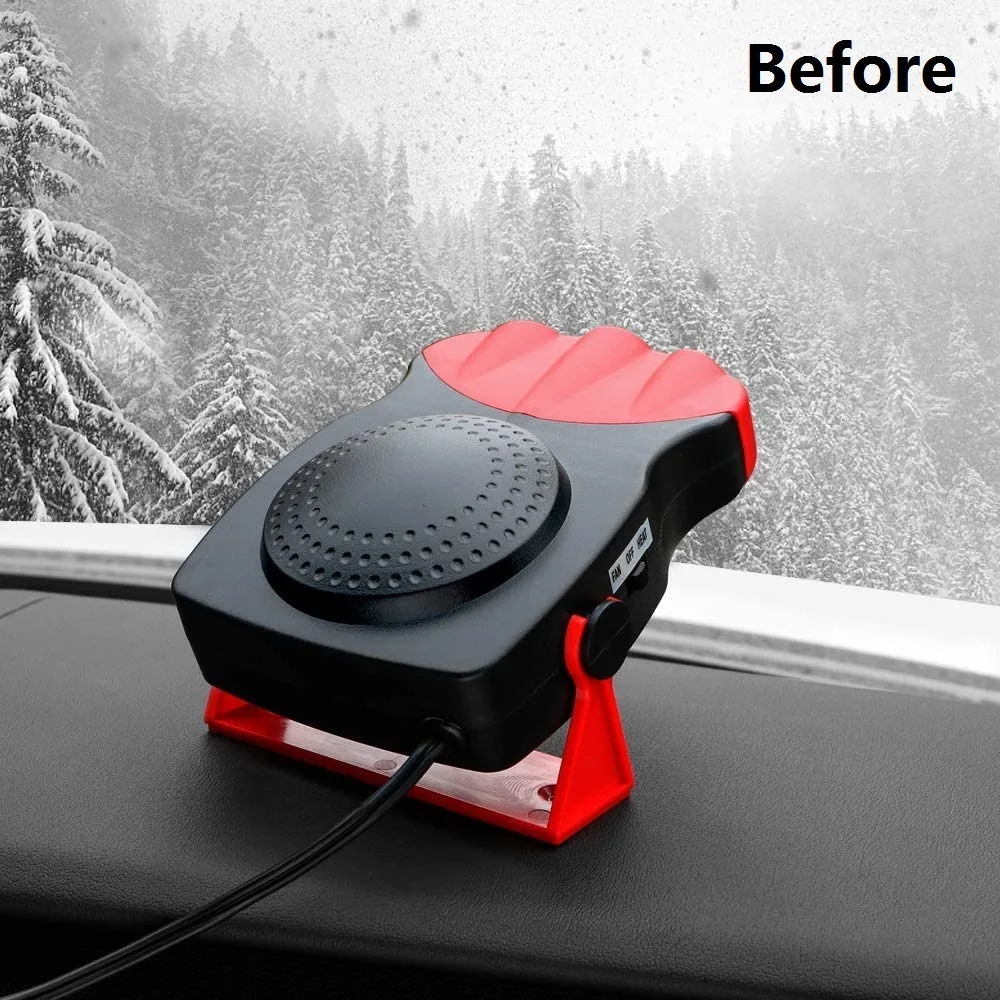 Car Heated Fan 12V 150W Winter Hot Warm Heater Windscreen 3-hole Demister Defroster 2 in 1 Portable Car Van Heater Low Noise
Car Heated Fan 12V 150W Winter Hot Warm Heater Windscreen 3-hole Demister Defroster 2 in 1 Portable Car Van Heater Low Noise