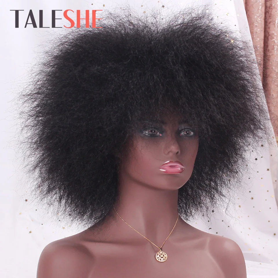 TALESHE Synthetic Afro Wig for Women African Yaki Straight Short Wig Black Dark Brown Red Natural Black Wig Female Cosplay Hair
TALESHE Synthetic Afro Wig for Women African Yaki Straight Short Wig Black Dark Brown Red Natural Black Wig Female Cosplay Hair