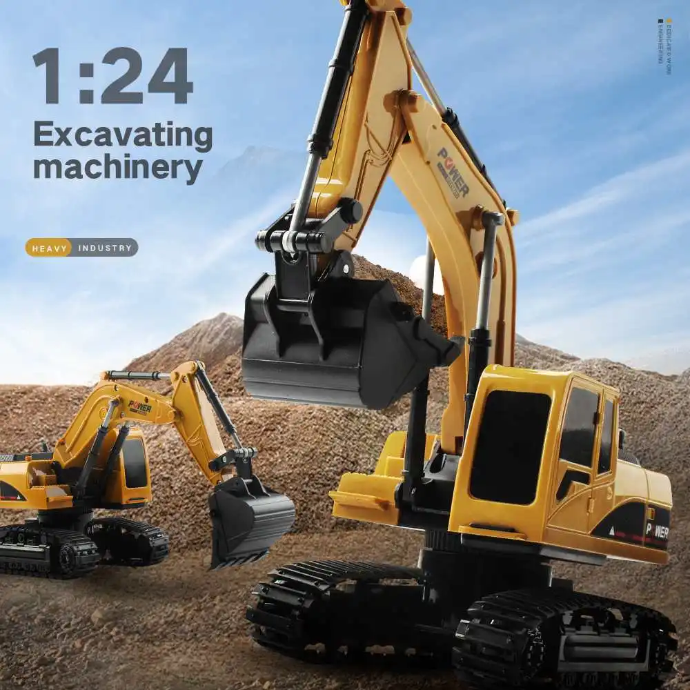 Mofun 1022 RC Excavator 40Mhz 1/24 5CH Radio Control Car 10km/h Control Vehicle Model Toys for Kids Indoor Outdoor Car Toys
Mofun 1022 RC Excavator 40Mhz 1/24 5CH Radio Control Car 10km/h Control Vehicle Model Toys for Kids Indoor Outdoor Car Toys