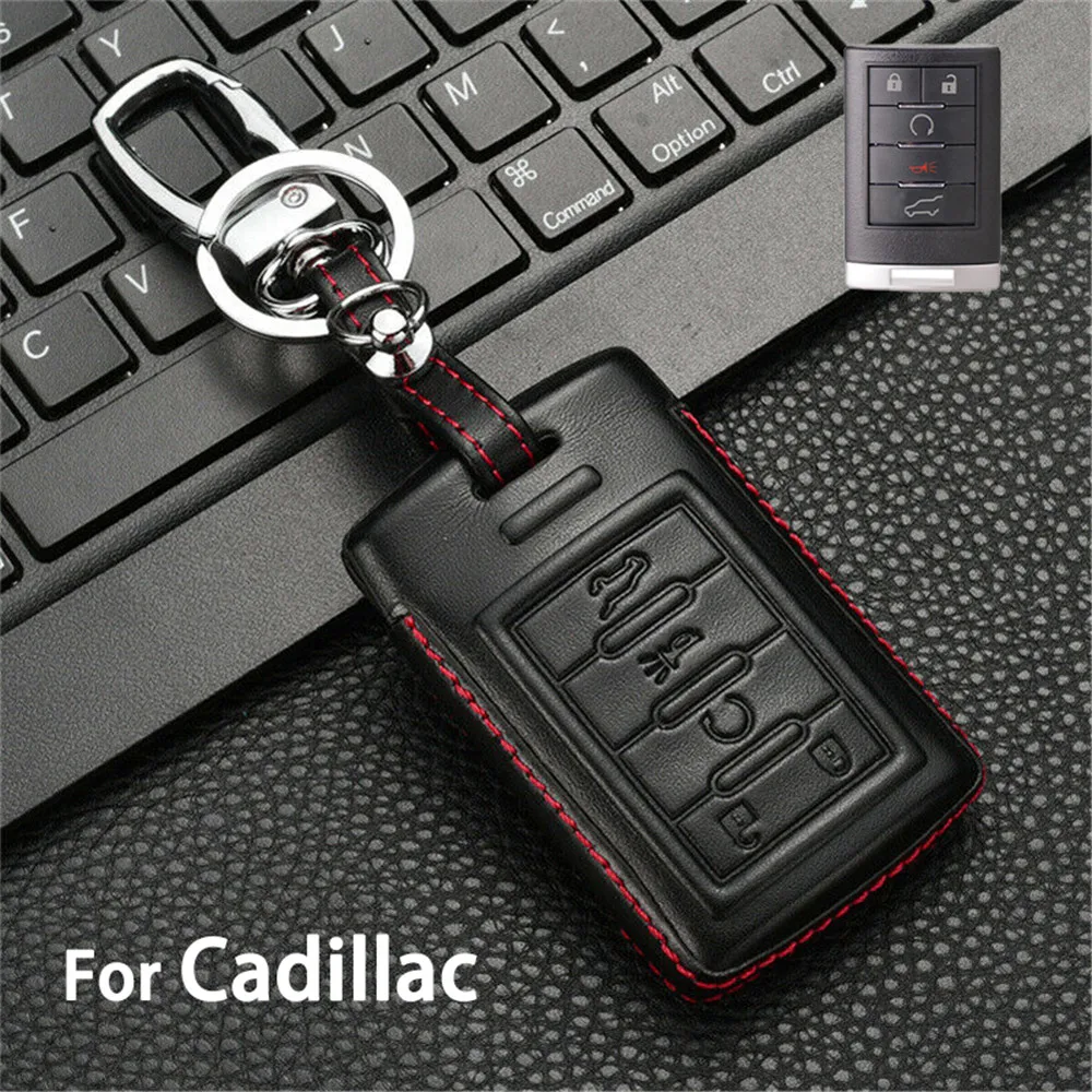 Premium Leather Car Remote Smart Key Case Cover Fob Shell Holder Protector For Cadillac ATS CTS DTS XTS Corvette C7 Accessories
Premium Leather Car Remote Smart Key Case Cover Fob Shell Holder Protector For Cadillac ATS CTS DTS XTS Corvette C7 Accessories