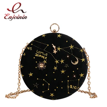 Embroidered Star Pattern Suede Round Women Fashion Shoulde Chain Bag Purses and Handbags Party Clutch Bag Crossbody Bag Pouch
Embroidered Star Pattern Suede Round Women Fashion Shoulde Chain Bag Purses and Handbags Party Clutch Bag Crossbody Bag Pouch