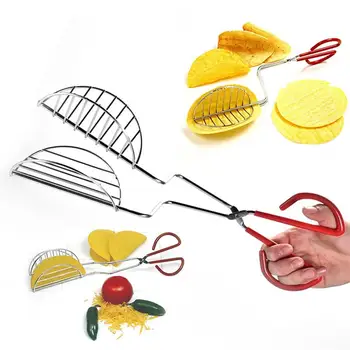 Heat-resistant Kitchen Sturdy Anti-rust High-efficient Taco Shell Maker Press Durable Stainless Steel Pizza Potato Clips Tools
Heat-resistant Kitchen Sturdy Anti-rust High-efficient Taco Shell Maker Press Durable Stainless Steel Pizza Potato Clips Tools