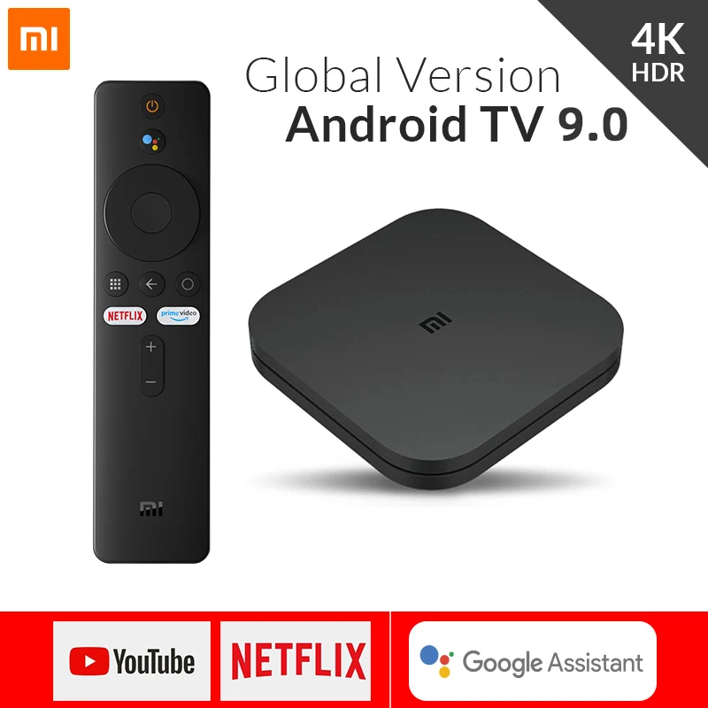 Глобальная версия Xiaomi Mi TV Box S Android 9 0 4K HDR 2G 8G Wi Fi Google Cast Netflix Media Player смарт управление