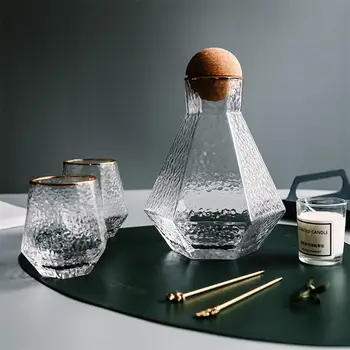1 Set Creative Geometric Glass Water Pot Simple Household Juice Kettle Cool Kettle Glass Water Pot and Cup (1 Pot 2 Cups)
1 Set Creative Geometric Glass Water Pot Simple Household Juice Kettle Cool Kettle Glass Water Pot and Cup (1 Pot 2 Cups)
