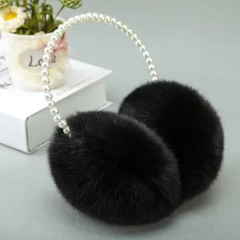 Women Girls Winter Fluffy Plush Earmuffs Imitation Pearl Beaded Headband Thicken Ear Warmer Princess Kids Party Styling Headwear 
Women Girls Winter Fluffy Plush Earmuffs Imitation Pearl Beaded Headband Thicken Ear Warmer Princess Kids Party Styling Headwear