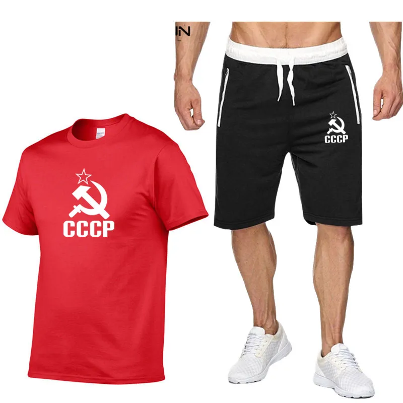 CCCP Running Sets Moscow Russia Sports Suit Breathable Men Fitness Set Sportswear Running Jogging Suits Gym Wear Workout Clothes
CCCP Running Sets Moscow Russia Sports Suit Breathable Men Fitness Set Sportswear Running Jogging Suits Gym Wear Workout Clothes