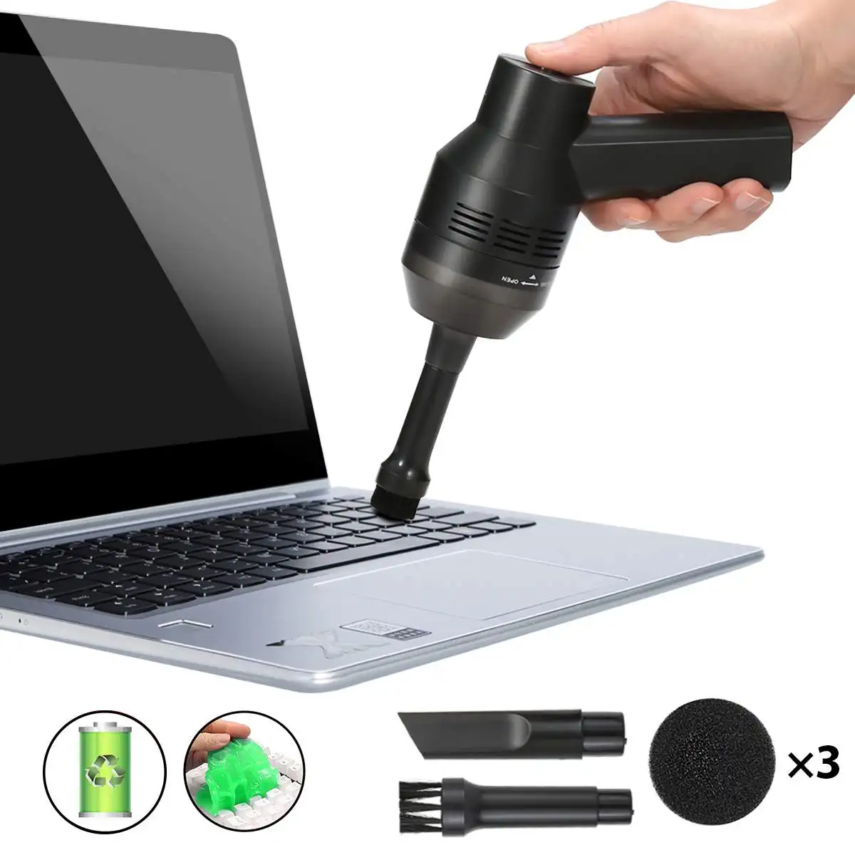 MECO 45000RPM Wireless Vacuum Cleaner Handheld For Computer Keyboard Laptop Camera Rechargeable Cleaning Tool with Cleaning Gel
MECO 45000RPM Wireless Vacuum Cleaner Handheld For Computer Keyboard Laptop Camera Rechargeable Cleaning Tool with Cleaning Gel