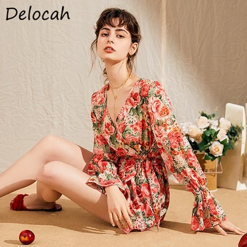 Delocah Summer Fashion Designer Women Jumpsuits Modern Lady Floral Print Bodycon Party Jumpsuit Shorts Trousers One Piece Romper
Delocah Summer Fashion Designer Women Jumpsuits Modern Lady Floral Print Bodycon Party Jumpsuit Shorts Trousers One Piece Romper