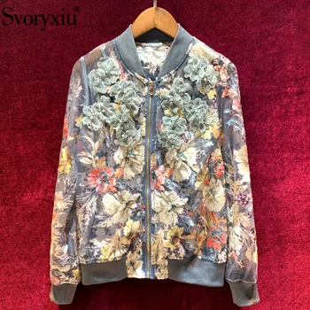 Svoryxiu Designer Spring Summer Sexy Tulle Embroidery Jackets Short Coat Women's Manual Beaded Applique luxury Outwear Tops
Svoryxiu Designer Spring Summer Sexy Tulle Embroidery Jackets Short Coat Women's Manual Beaded Applique luxury Outwear Tops