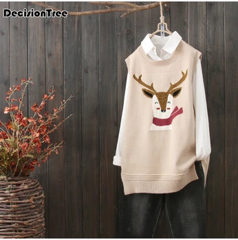 2020 sweater vest female sleevless ladies girls lovely gilet chaleco femme women's knitted top o neck warm waistcoat pullover
2020 sweater vest female sleevless ladies girls lovely gilet chaleco femme women's knitted top o neck warm waistcoat pullover