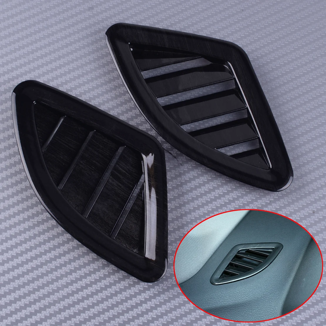 DWCX 2pcs ABS Car Dashboard Side Air Vent Outlet Cover Trim Sticker Styling Frame Moulding Fit For BMW X1 F48 X2 F47 2018
DWCX 2pcs ABS Car Dashboard Side Air Vent Outlet Cover Trim Sticker Styling Frame Moulding Fit For BMW X1 F48 X2 F47 2018