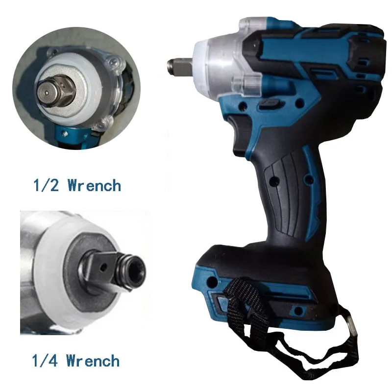 520Nm 18V 1/2 1/4 Socket Wrench Power Tool Electric Rechargeable Brushless Impact Wrench Cordless For Universal Battery
520Nm 18V 1/2 1/4 Socket Wrench Power Tool Electric Rechargeable Brushless Impact Wrench Cordless For Universal Battery