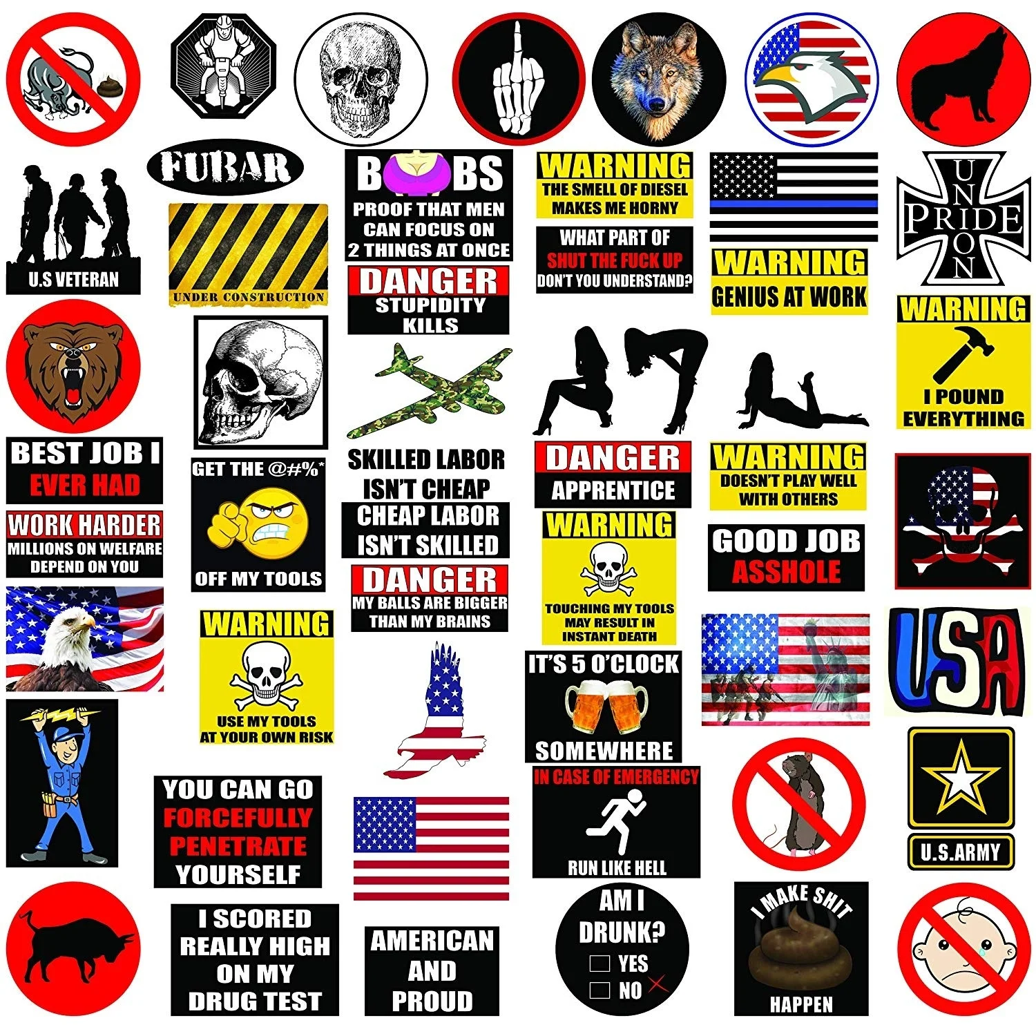 For Hard Hat Stickers 50+ MEGA PACK, Tool Box Stickers and Decals Military, Veteran,Patriotic USA Stickers, Make People Laugh
For Hard Hat Stickers 50+ MEGA PACK, Tool Box Stickers and Decals Military, Veteran,Patriotic USA Stickers, Make People Laugh