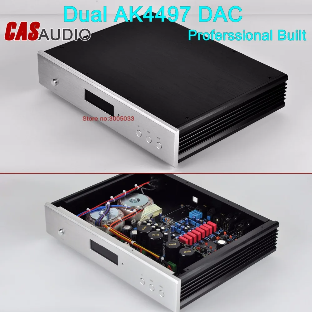 Deluxe Dual AK4497 AK4497EQ AK4118 32bit 384K DSD DAC с дистанционным управлением удивительным звуком XMOS
