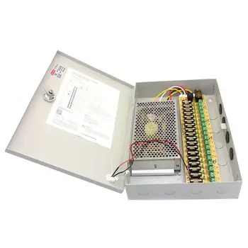 12V DC 10A 18 CH Channel BOXED POWER SUPPLY UNIT For CCTV Surveillance Camera
12V DC 10A 18 CH Channel BOXED POWER SUPPLY UNIT For CCTV Surveillance Camera