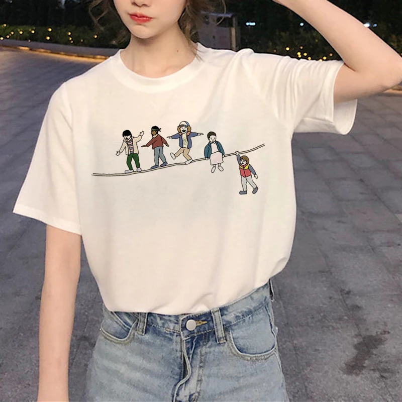 New Stranger Things 3 Harajuku T Shirt Women Upside Down Ullzang Print T-shirt 90s Graphic Tshirt Fashion Eleven Top Tees Female
New Stranger Things 3 Harajuku T Shirt Women Upside Down Ullzang Print T-shirt 90s Graphic Tshirt Fashion Eleven Top Tees Female