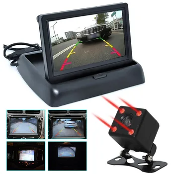 1set 4.3 inch Foldable Car Monitor TFT LCD Display reversing Cameras Reverse Camera Parking System For Rearview Monitors NTSC PA
1set 4.3 inch Foldable Car Monitor TFT LCD Display reversing Cameras Reverse Camera Parking System For Rearview Monitors NTSC PA