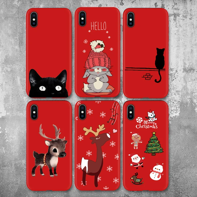 Phone Case For iPhone XS Max XR X 10 8 7 6 6S Plus 11Pro Case Soft TPU Cover Christmas Tree Elk Capa Fundas 26 Red Design Gift
Phone Case For iPhone XS Max XR X 10 8 7 6 6S Plus 11Pro Case Soft TPU Cover Christmas Tree Elk Capa Fundas 26 Red Design Gift