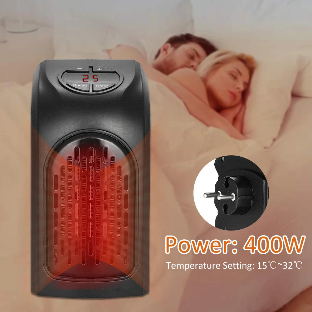 EU Mini Handy Heater Plug-In 400 W Wall Heater Stove Hand Warmer Hotel Kitchen Bar Bathroom Car Travelling 200-240V 
EU Mini Handy Heater Plug-In 400 W Wall Heater Stove Hand Warmer Hotel Kitchen Bar Bathroom Car Travelling 200-240V