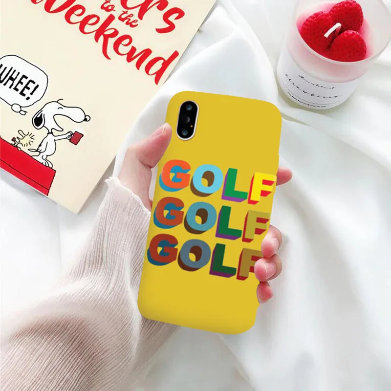 Модный чехол для телефона GYKZ Golf iPhone 7 X XR 11 Pro XS MAX 6 6s 8 Plus с цветочным узором и