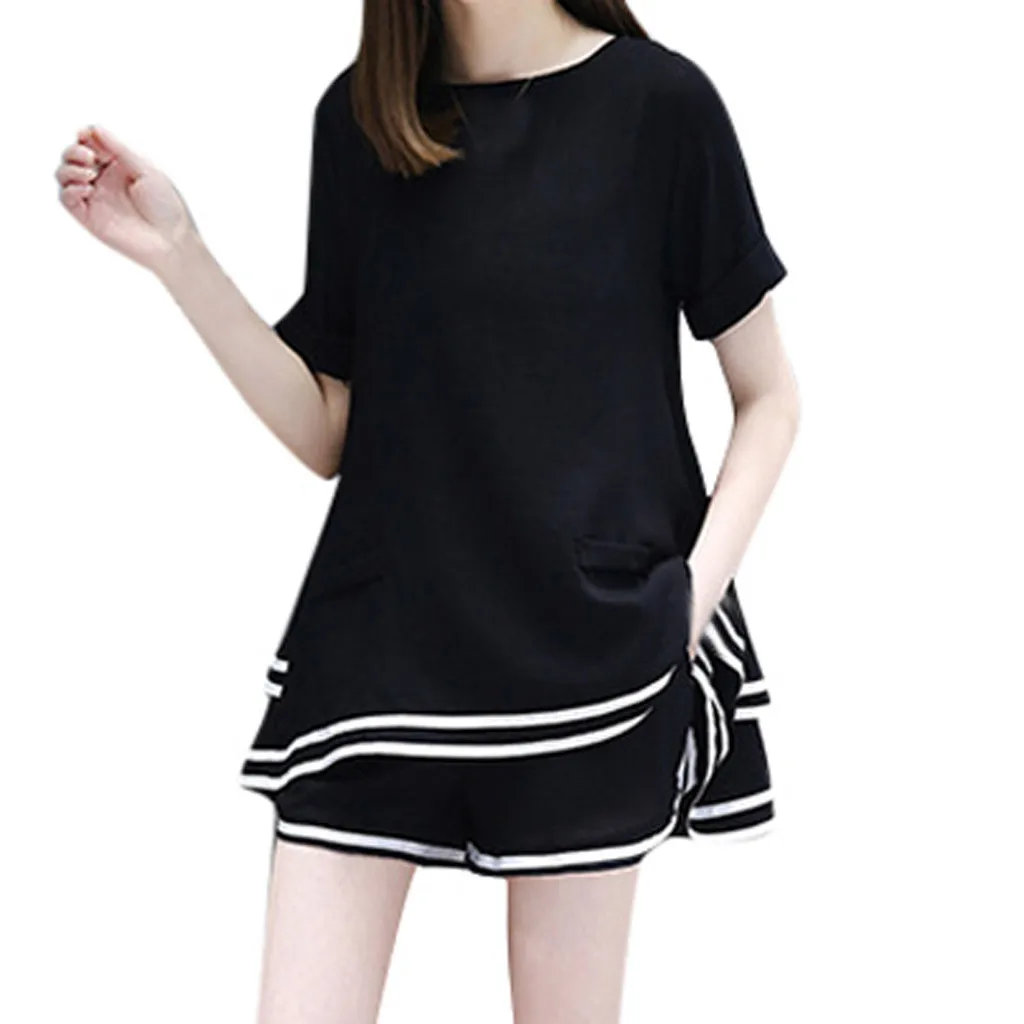 SAGACE Women Summer Daily Solid Short Sleeve Casual Print Loose Ladies Work Mini Dress
SAGACE Women Summer Daily Solid Short Sleeve Casual Print Loose Ladies Work Mini Dress