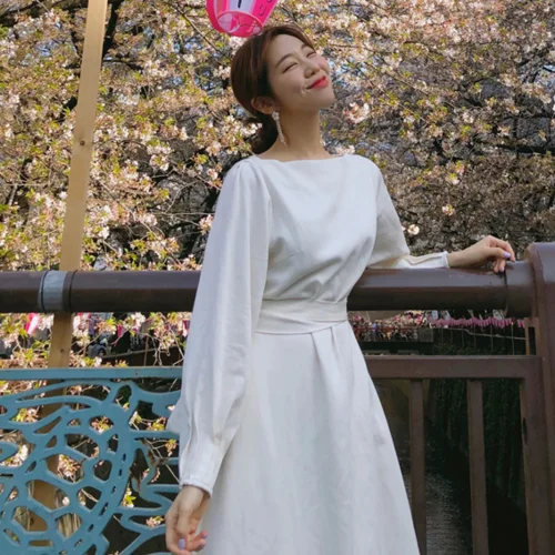 New Arrival 2019 Autumn Women Long Sleeve High Waist Slim O-neck Maxi Dress Cotton Female bandage Long Dress Top quality S101 
New Arrival 2019 Autumn Women Long Sleeve High Waist Slim O-neck Maxi Dress Cotton Female bandage Long Dress Top quality S101