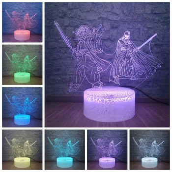 Creative Gifts Star Wars Lamp Master Yoda Black Knight 3D Optical Night Light USB LED Table Desk Lampara Home Decor Fans Gift
Creative Gifts Star Wars Lamp Master Yoda Black Knight 3D Optical Night Light USB LED Table Desk Lampara Home Decor Fans Gift