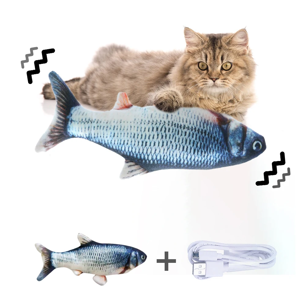 Cat Toy Interactive Electronic Pet 3D Simulation Fish Shape Catnip Toys Playing Supplies Dropshiping
Cat Toy Interactive Electronic Pet 3D Simulation Fish Shape Catnip Toys Playing Supplies Dropshiping