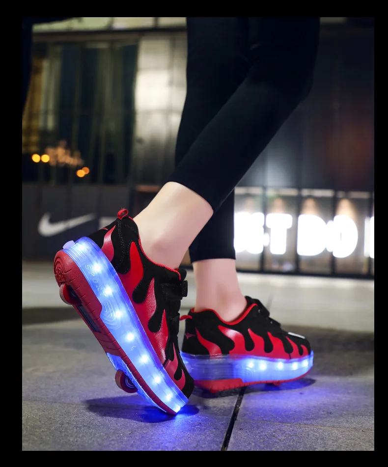 Baby Girl Size-28-42 LED Skate Sneakers