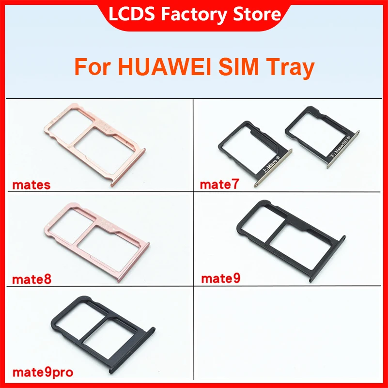 Держатель карты памяти MicroSD AAA слот адаптер для Nano Sim HUAWEI Mate S mate 7 8 9 pro|Лотки SIM- и