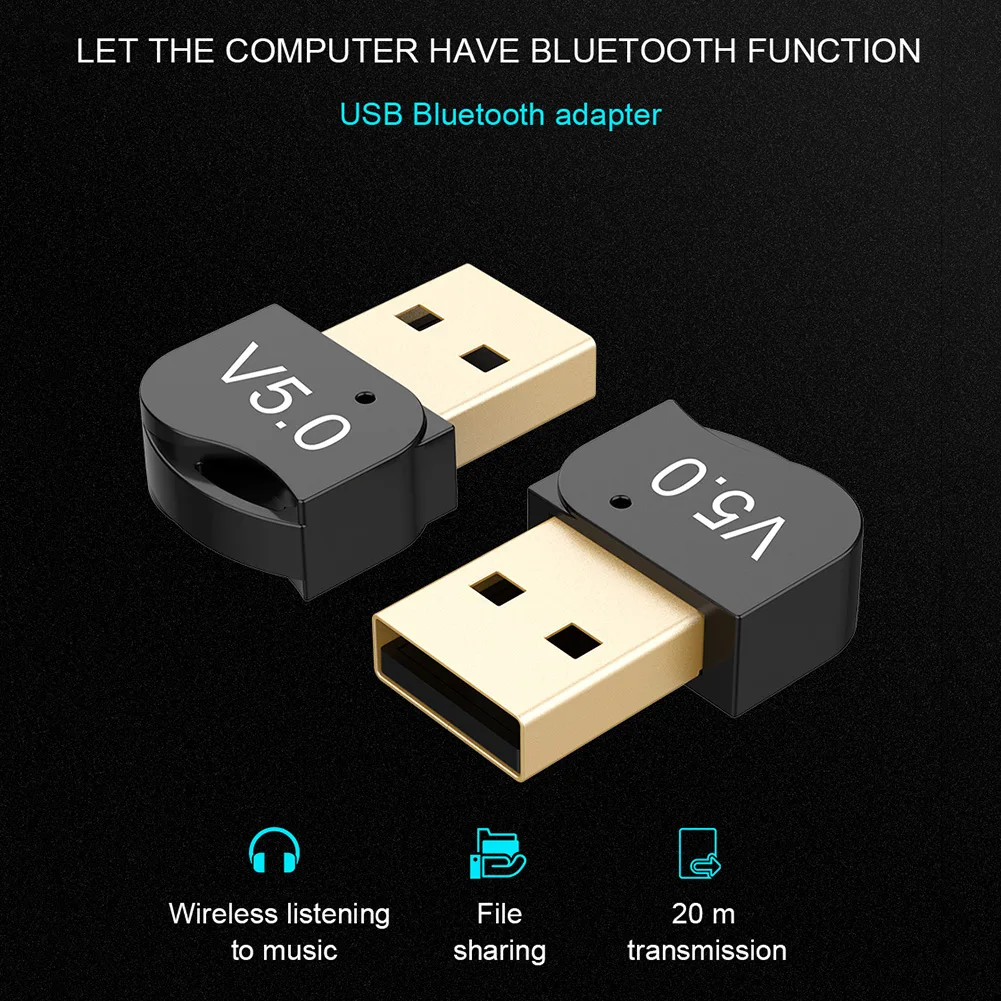 Bluetooth-адаптер для ПК беспроводной приемник Bluetooth 5 0 Поддержка Windows 7/XP8/8 1/10