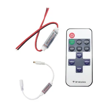 DC12V Led Controller Mini Dimmer 12A Wireless RF Remote to Control Single Color Strip Lighting For 3528 5050 led strip
DC12V Led Controller Mini Dimmer 12A Wireless RF Remote to Control Single Color Strip Lighting For 3528 5050 led strip