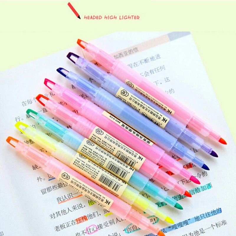 8 Colors Highlighter Pen Artist Dual Head Sketch Marker Pen Set School Drawing Supplies
8 Colors Highlighter Pen Artist Dual Head Sketch Marker Pen Set School Drawing Supplies