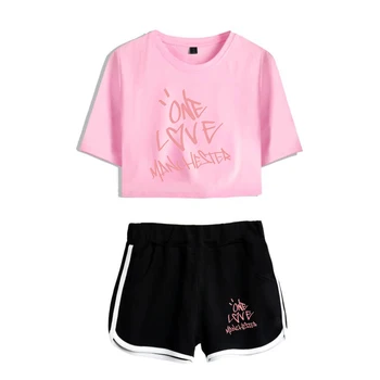 Ariana Grande Summer Kpops Women Two Piece Set Shorts/T-shirts Outfit Clothes 2019 New Harajuku Print Tracksuit
Ariana Grande Summer Kpops Women Two Piece Set Shorts/T-shirts Outfit Clothes 2019 New Harajuku Print Tracksuit