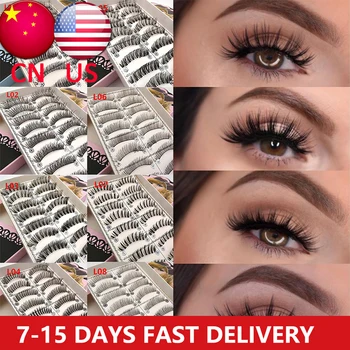 10 pairs False Eyelashes Natural Eye Lashes Synthetic Hair False Lashes Handmade Fake Mink Eyelashes Makeup Nature Eyelashes
10 pairs False Eyelashes Natural Eye Lashes Synthetic Hair False Lashes Handmade Fake Mink Eyelashes Makeup Nature Eyelashes
