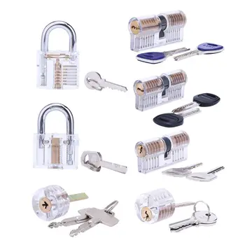 Practice Pick Set for Locksmith Beginner,7pcs Remove Pick Tool with Various Transparent Locks Combination,Locksmith Tools Kit
Practice Pick Set for Locksmith Beginner,7pcs Remove Pick Tool with Various Transparent Locks Combination,Locksmith Tools Kit
