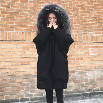 4XL Plus Size Women Winter Jacket Large Fur Collar Womens Coats Loose Long Winter Coat Parkas Thicken Cotton Padded Jacket C5989
4XL Plus Size Women Winter Jacket Large Fur Collar Womens Coats Loose Long Winter Coat Parkas Thicken Cotton Padded Jacket C5989