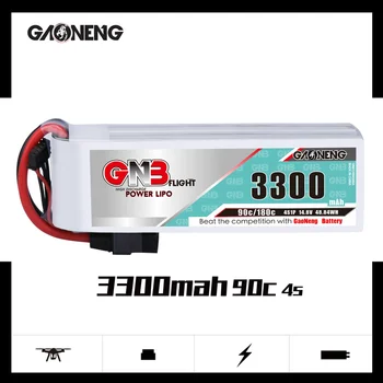 Gaoneng GNB 3300mAh 4S 90C 14.8V XT60 XT90 T Plug 3300mAh Lipo Battery For RC FPV Racing Drone Airplane RC Car Helicopter
Gaoneng GNB 3300mAh 4S 90C 14.8V XT60 XT90 T Plug 3300mAh Lipo Battery For RC FPV Racing Drone Airplane RC Car Helicopter