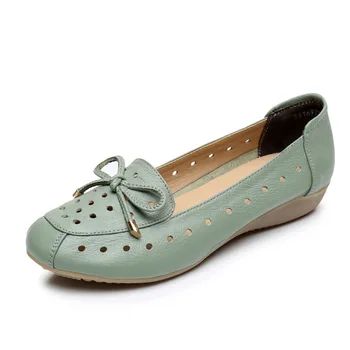 Breathable Genuine Leather Summer Shoes Woman 2019 Flat Low Heel Bowknot Hollow Out Leather Slip On Shoes For Women Soft
Breathable Genuine Leather Summer Shoes Woman 2019 Flat Low Heel Bowknot Hollow Out Leather Slip On Shoes For Women Soft