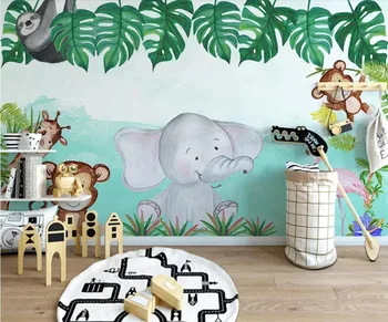 CJSIR Mural Wallpaper Nordic Cartoon Animal Elephant Flower Children's Room Background Wall Living Room Bedroom 3d Wallpaper
CJSIR Mural Wallpaper Nordic Cartoon Animal Elephant Flower Children's Room Background Wall Living Room Bedroom 3d Wallpaper