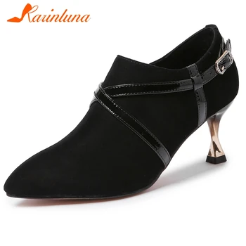KARINLUNA Ladies 2020 Cool Pointed Toe Pumps Elegant Street High Heels Dress Pumps Women Spring Natural Suede Shoes Woman
KARINLUNA Ladies 2020 Cool Pointed Toe Pumps Elegant Street High Heels Dress Pumps Women Spring Natural Suede Shoes Woman