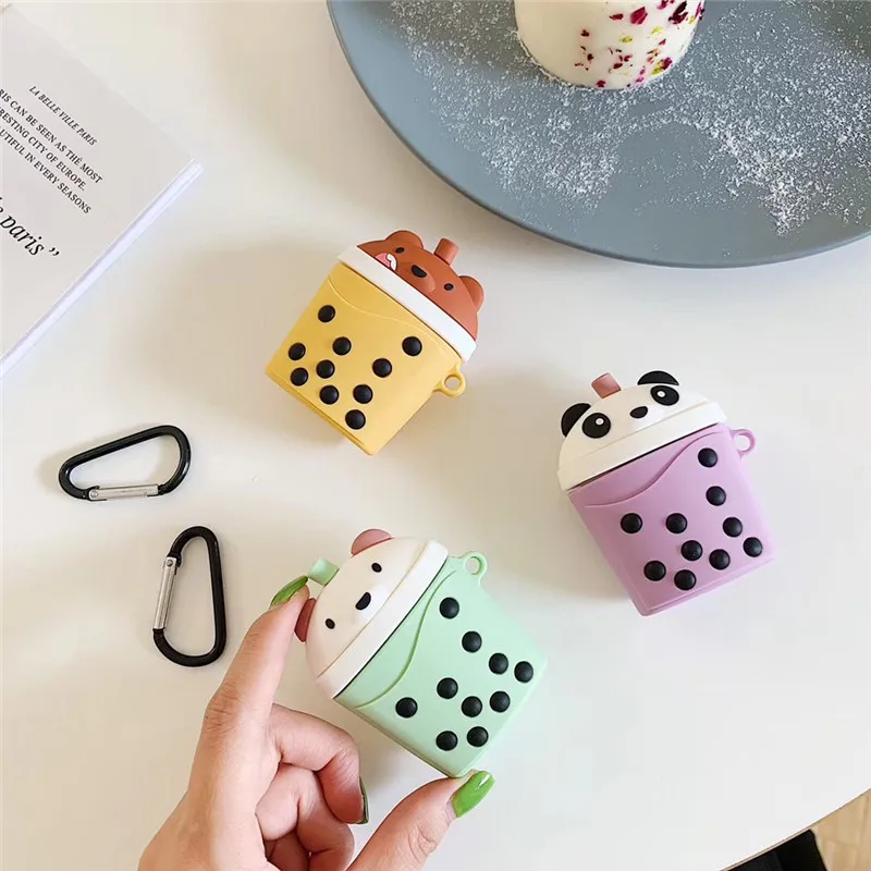 For AirPod 2 Case 3D Panda Bear Milk Tea Cartoon Soft Silicone Wireless Earphone Cases For Apple Airpods Case Cute Cover Funda
For AirPod 2 Case 3D Panda Bear Milk Tea Cartoon Soft Silicone Wireless Earphone Cases For Apple Airpods Case Cute Cover Funda